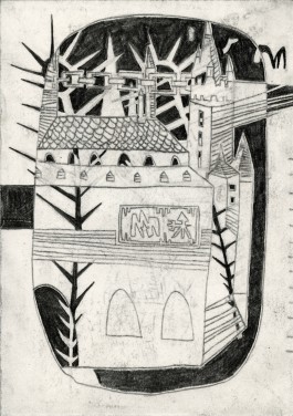 yannick riemer,-cave canem-drawing on paper-2017-berlin 