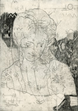 Yannick Riemer, CAVE CANEM (eros), drawing on paper 