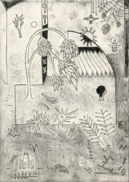 Yannick Riemer, CAVE CANEM (eros), drawing on paper 