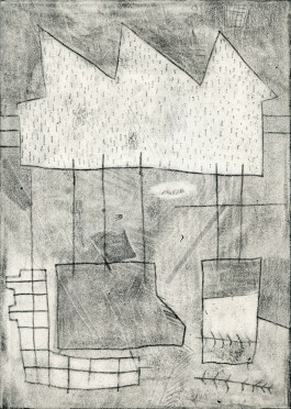 Yannick Riemer, CAVE CANEM (gambler), drawing on paper 