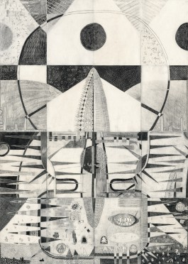 Yannick Riemer, CAVE CANEM (eros), drawing on paper 