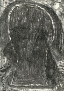 Yannick Riemer, CAVE unnamed city, drawing and print on paper 