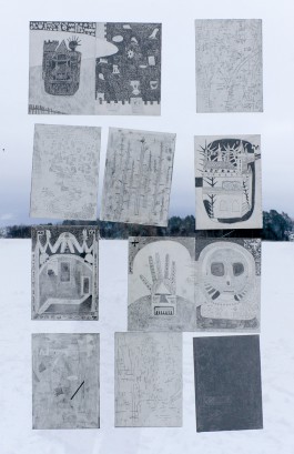 Yannick Riemer, When ice melts shit will drown, exhibition with Fabian Hub, Alajärvi, Nelimarkka Museo, Finland 