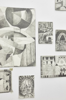 Yannick Riemer, Installation view, drawing, exhibition 