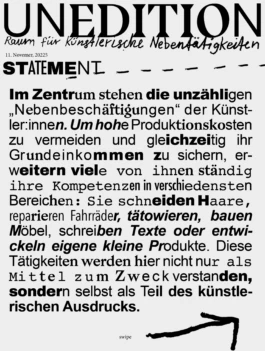 unedition, statement 