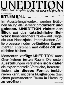 unedition, statement 